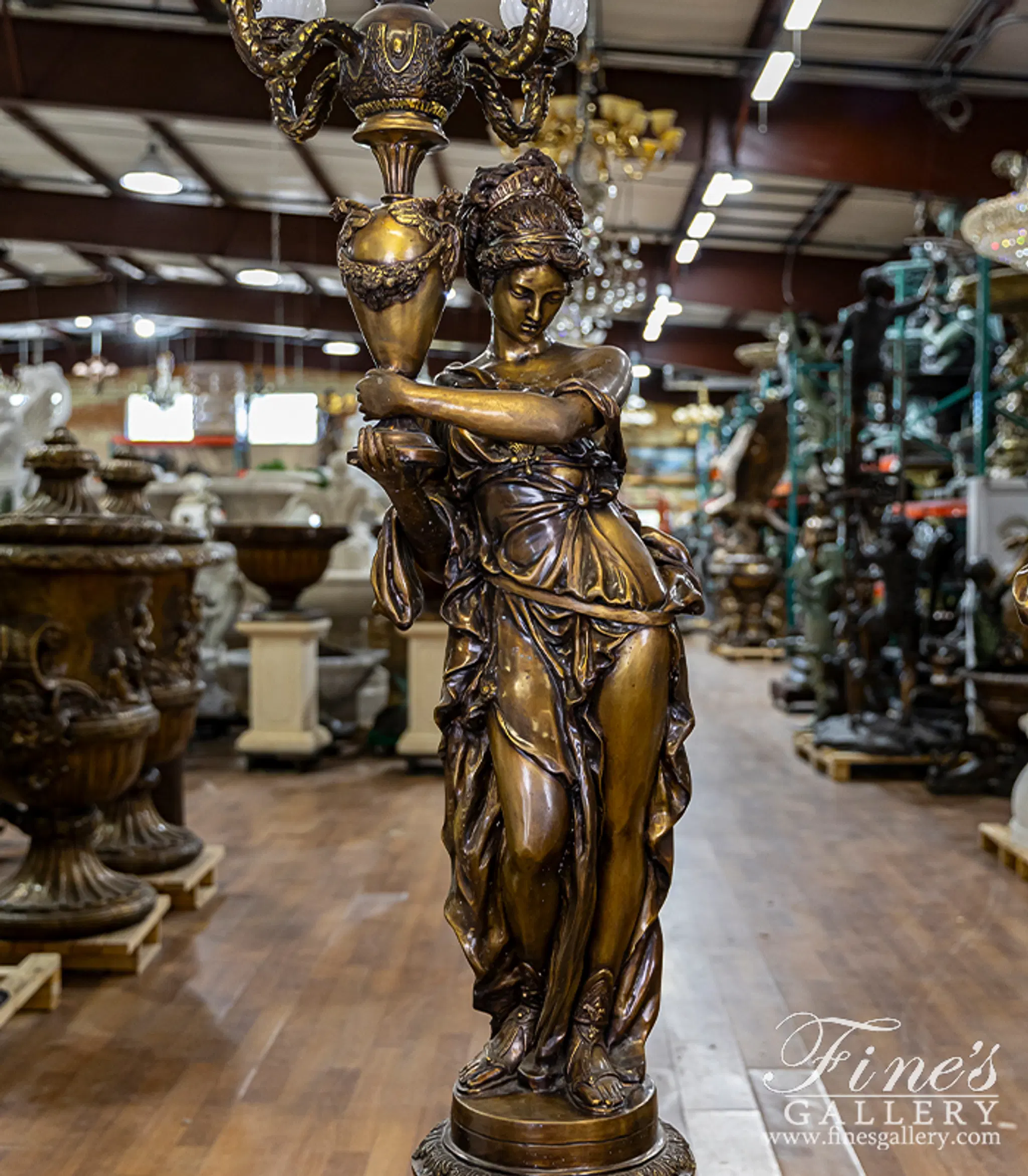 Lighting Lamposts - Stunning Outdoor Bronze Lampost Pair - LMP-039
